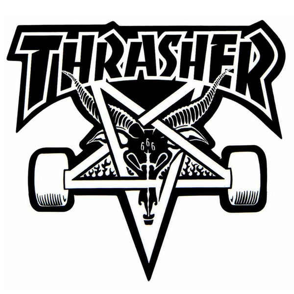 Thrasher Skate Goat Black Sticker XL