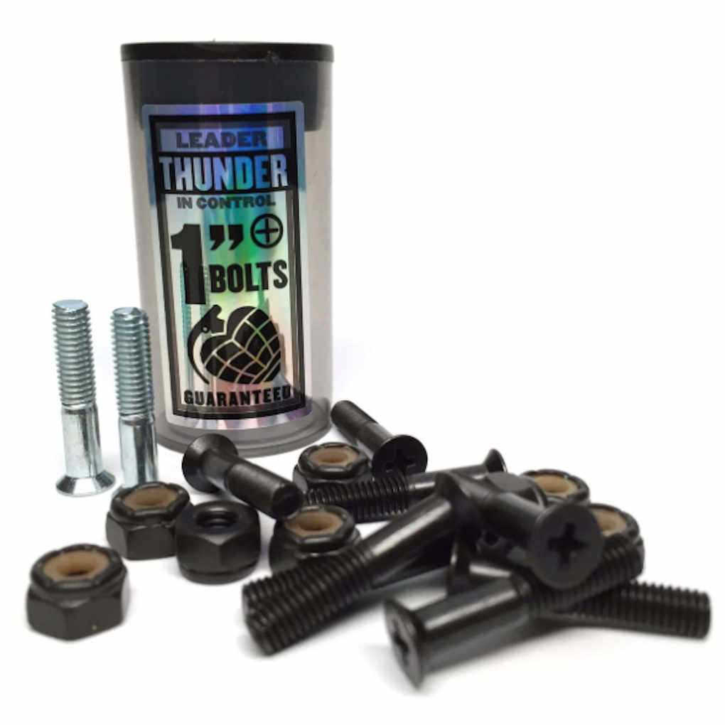 Thunder Hardware 1" Phillips Black Silver