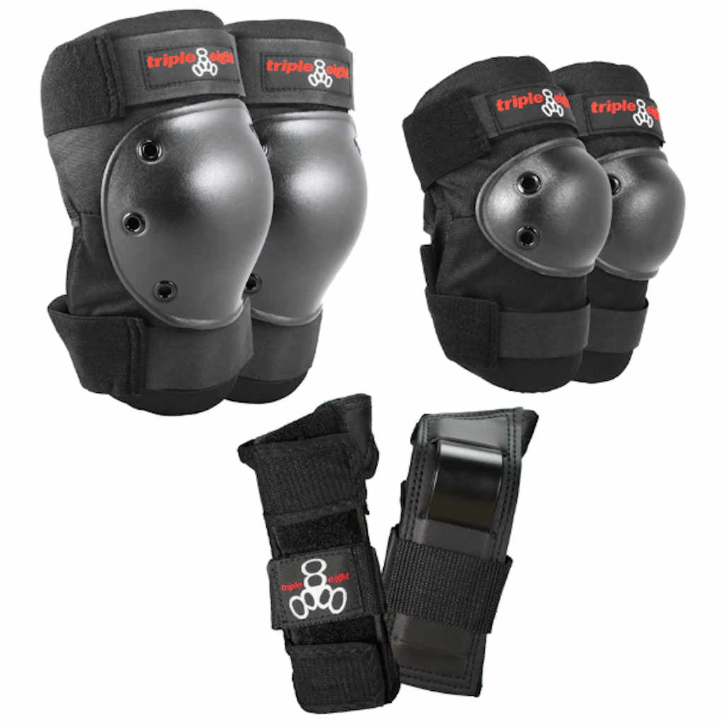 Triple 888 Kids Saver Series Full Pad Set Black