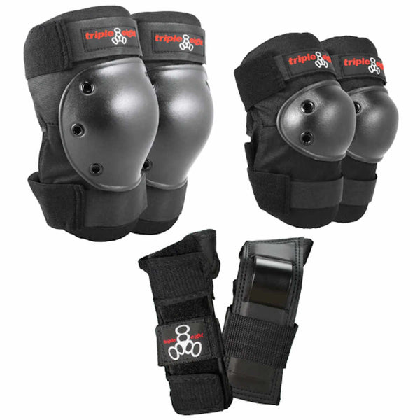 Triple 888 Kids Saver Series Full Pad Set Black