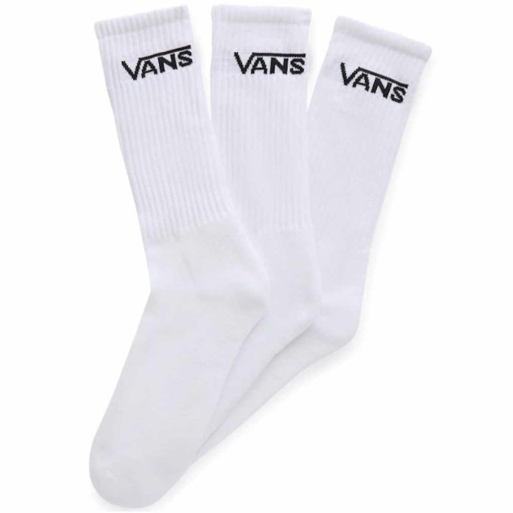 Vans Socks Classic Crew Rox 3 Pack White