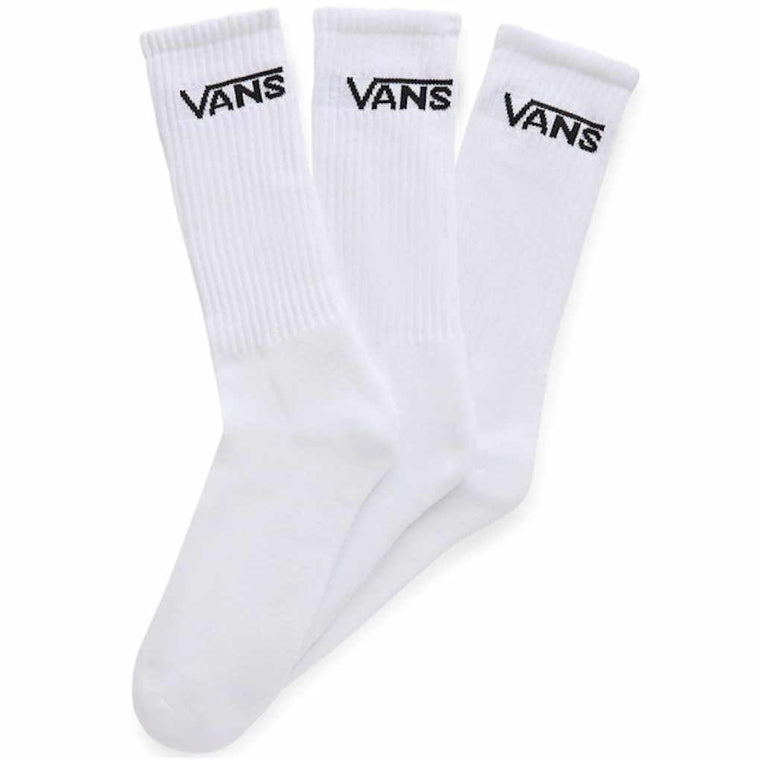 Vans Socks Classic Crew Rox 3 Pack White