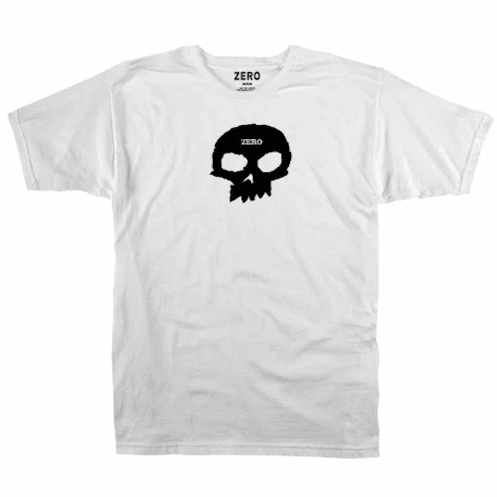Zero Single Skull Tee White