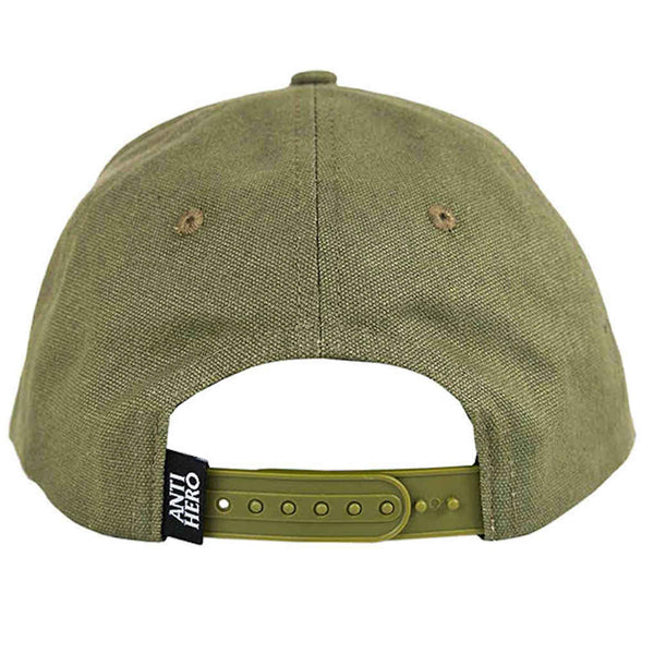 Anti Hero Basic Eagle Embroidered Snapback Olive