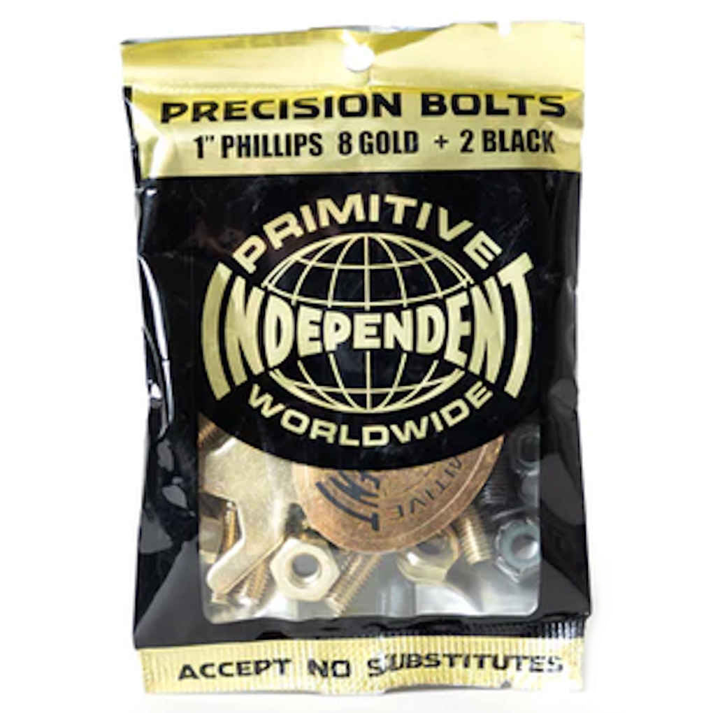 Independent Primitive Bolts Phillips 1" Gold Black
