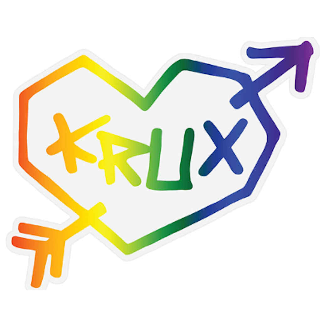 Krux Rainbow Heart Sticker