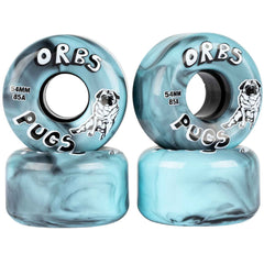 Orbs Wheels Pugs 85A 54mm Black Blue Swirl