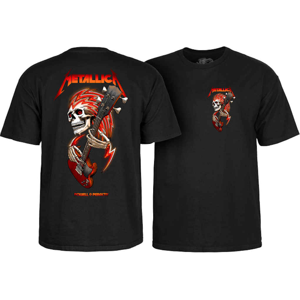 Powell Peralta Metallica Tee Black Medium ONLY