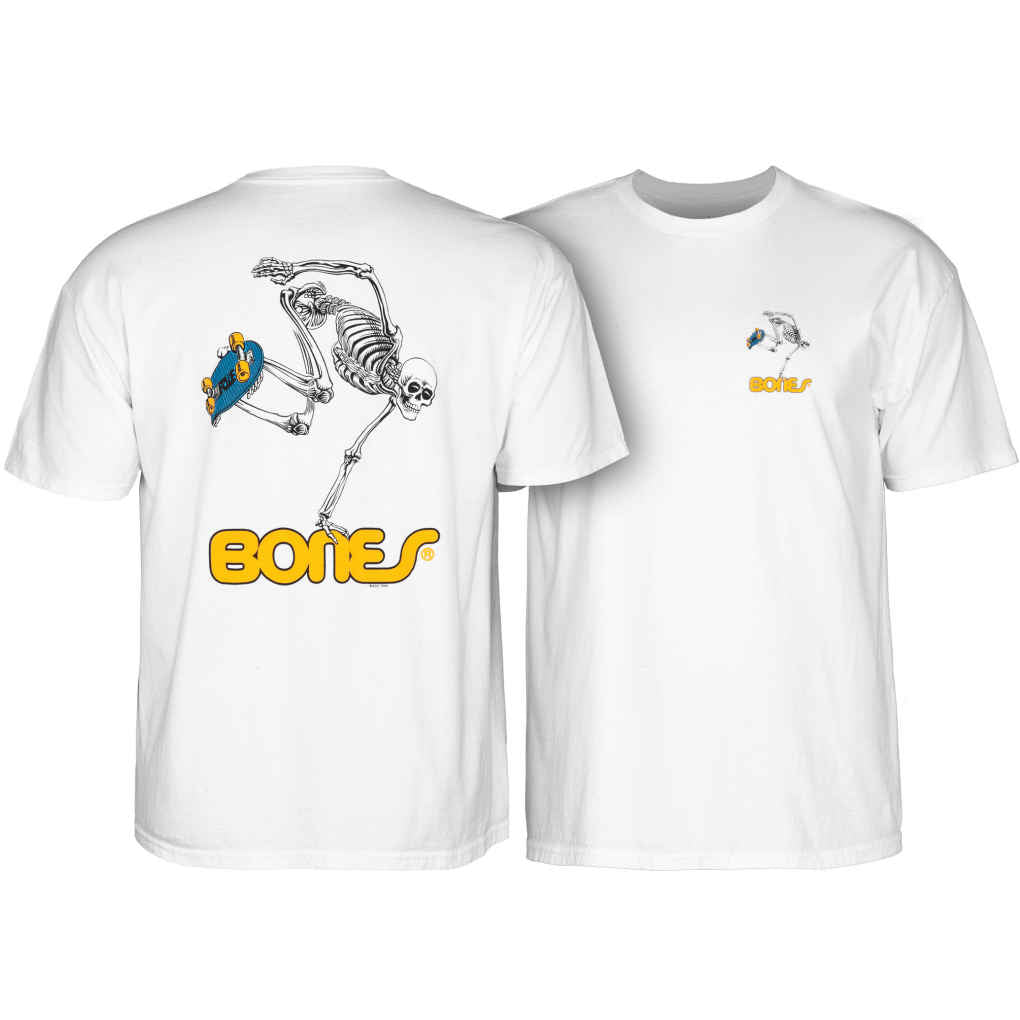 Powell Peralta Skateboarding Skeleton Tee White