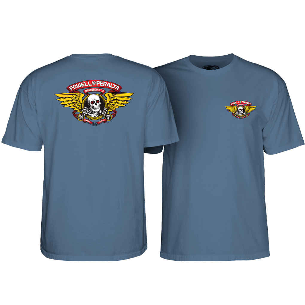 Powell Peralta Winged Ripper Tee Indigo Small ONLY