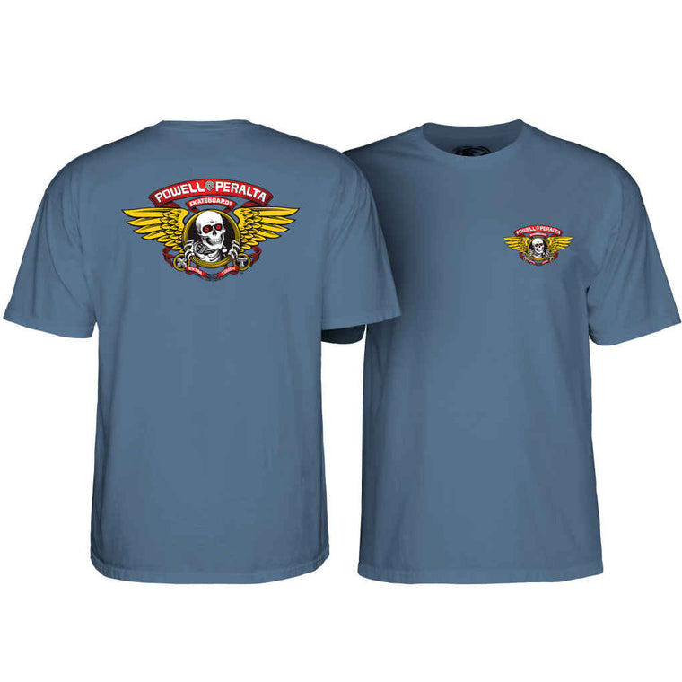 Powell Peralta Winged Ripper Tee Indigo Small ONLY