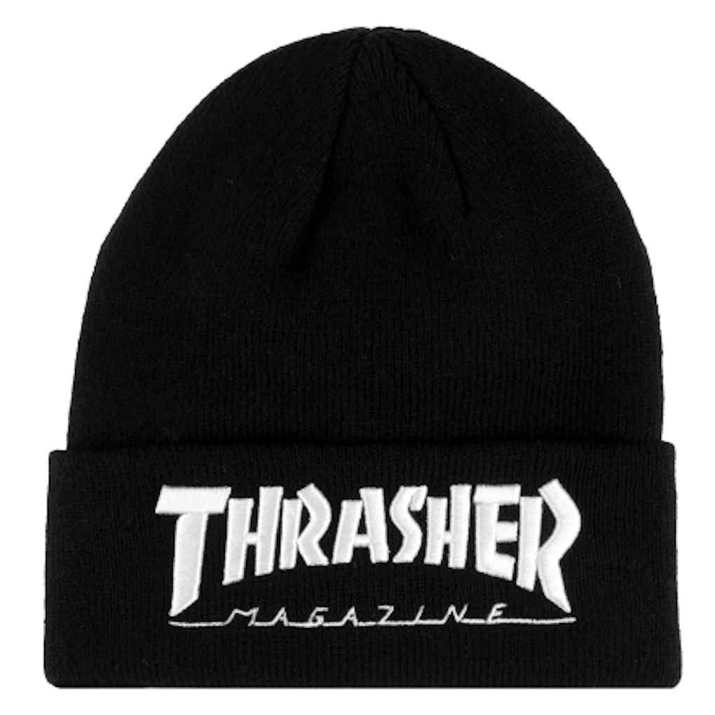 Thrasher Embroidered Logo Beanie Black