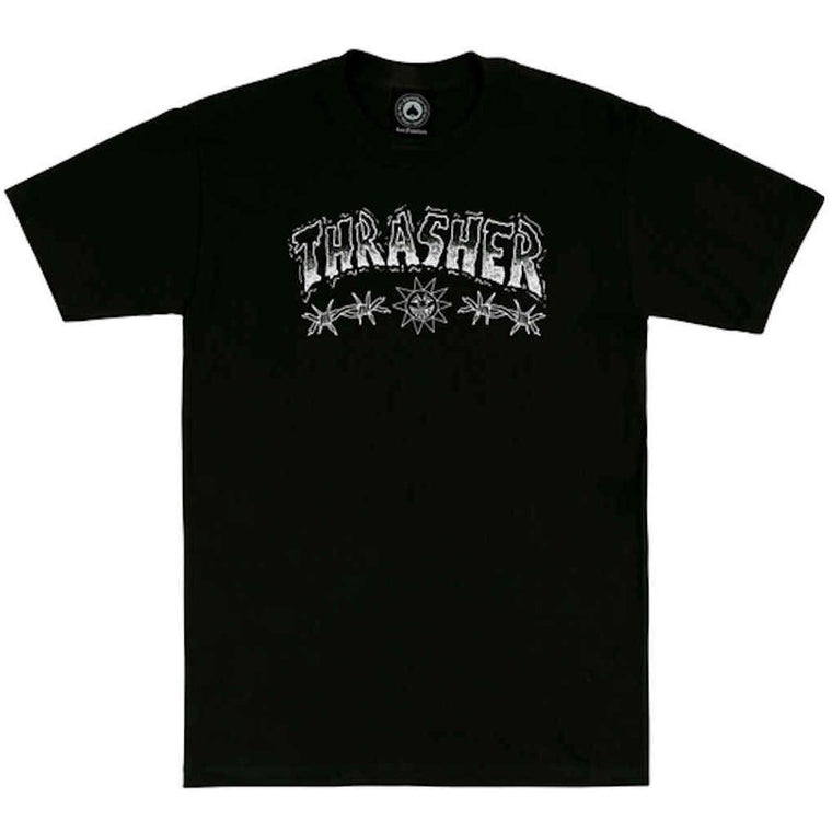 Thrasher Barbed Wire Tee Black XL ONLY