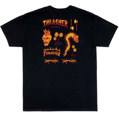 Thrasher Sketch Tee Black Medium ONLY