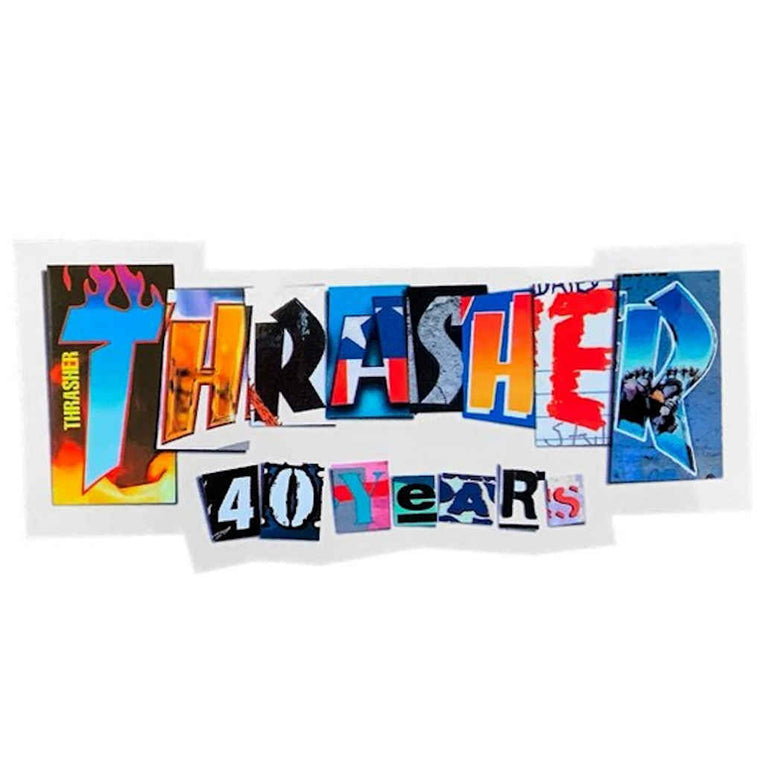 Thrasher Sticker 40 Years Die Cut