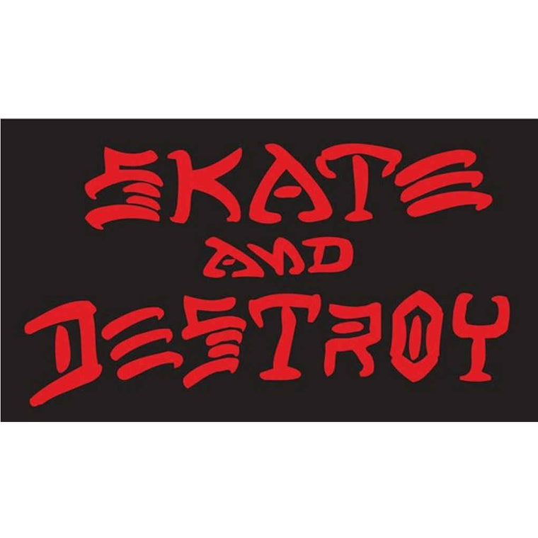 Thrasher Skate & Destroy Medium Sticker Black