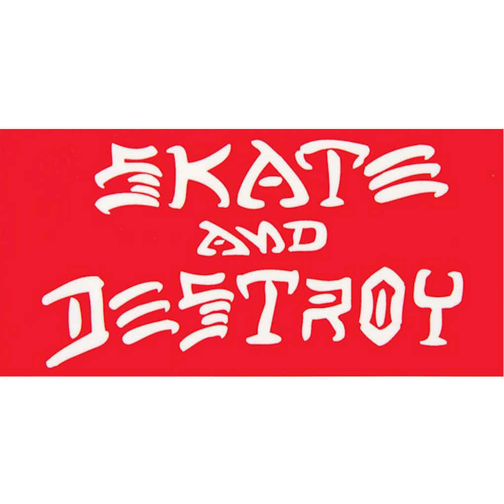 Thrasher Skate & Destroy Medium Sticker Red
