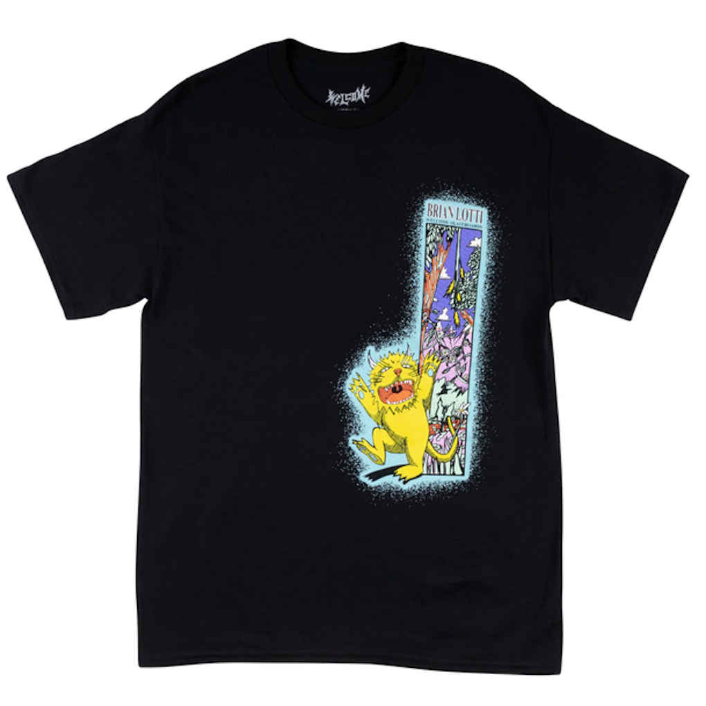 Welcome Lotti Wild Things Tee Black Small ONLY