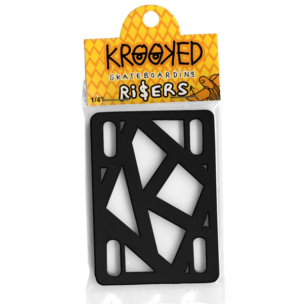 Krooked Riser Pads 1/4 Inch Black