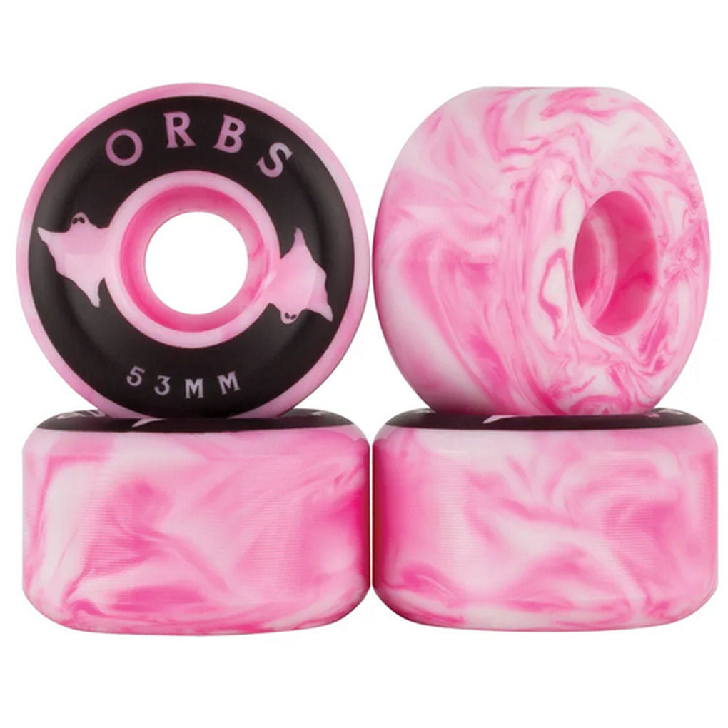 Orbs Specters Swirls 53mm Pink White