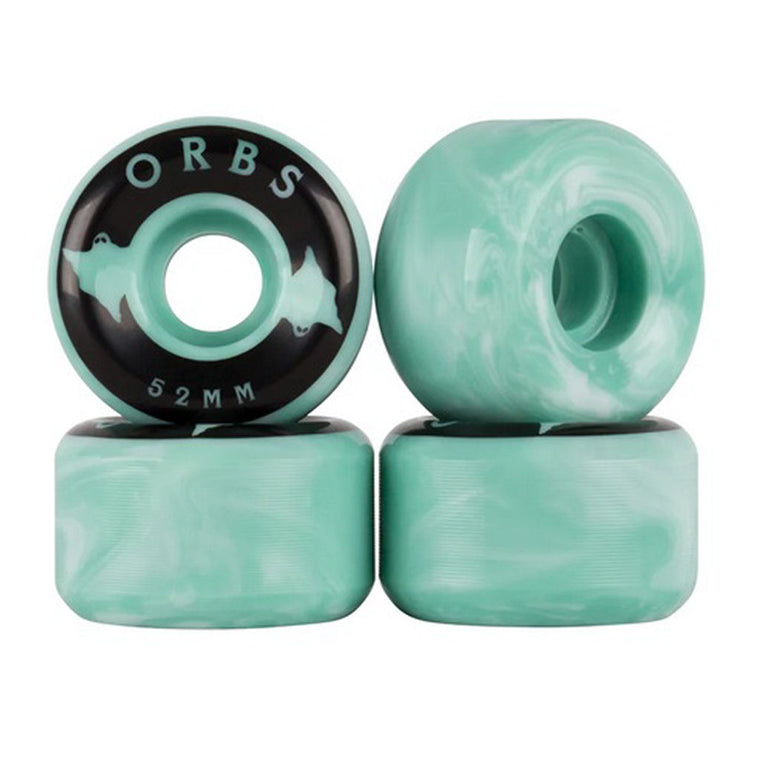 Orbs Wheels Specters Swirls 52mm Teal White