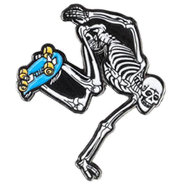 Powell Peralta Enamel Pin Skateboard Skeleton
