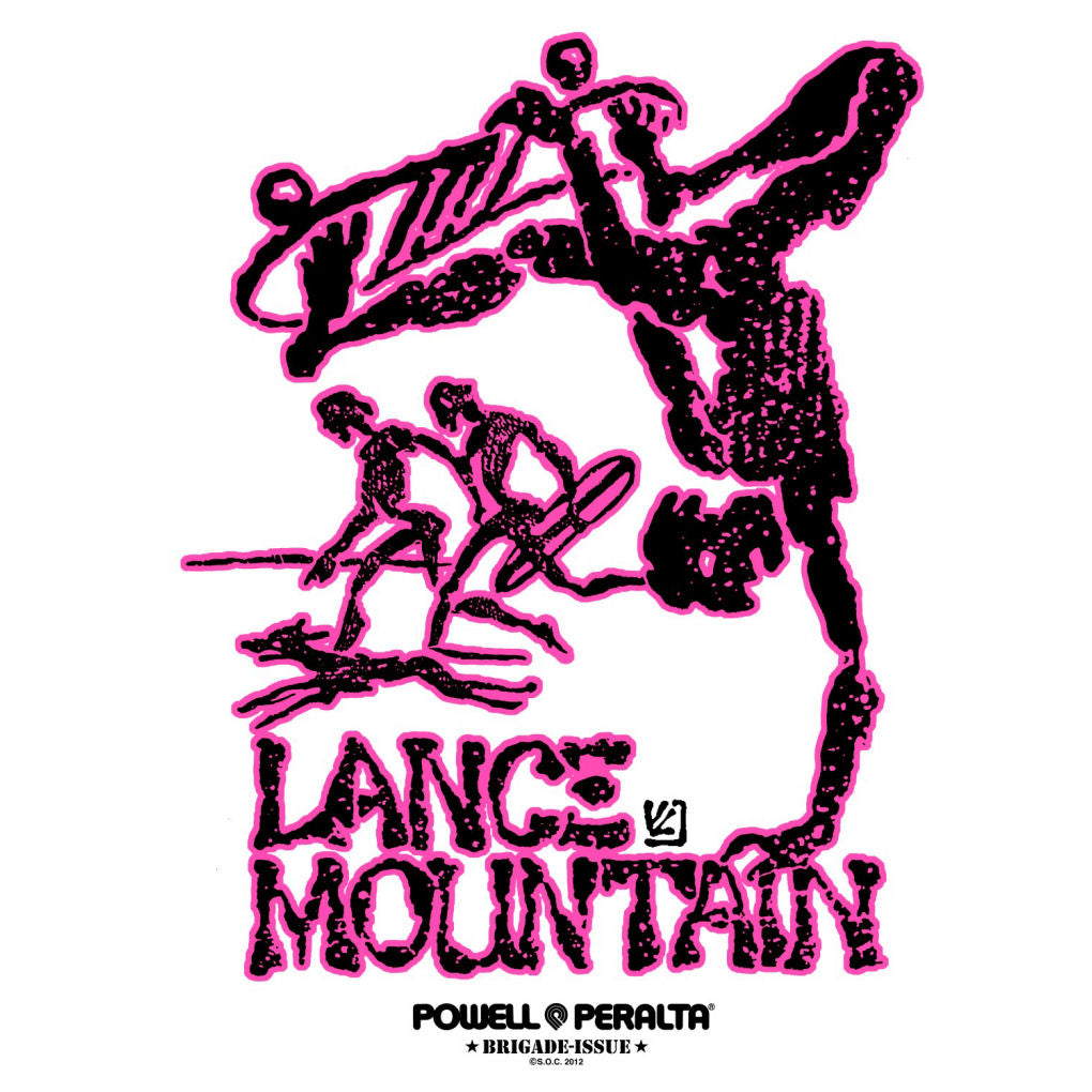 Powell Peralta Sticker BB Mountain Pink