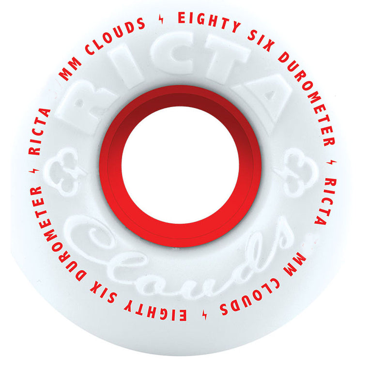 Ricta Wheels Clouds 86A 57mm White Red