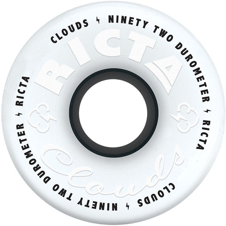 Ricta Wheels Clouds 92A 52mm White Black