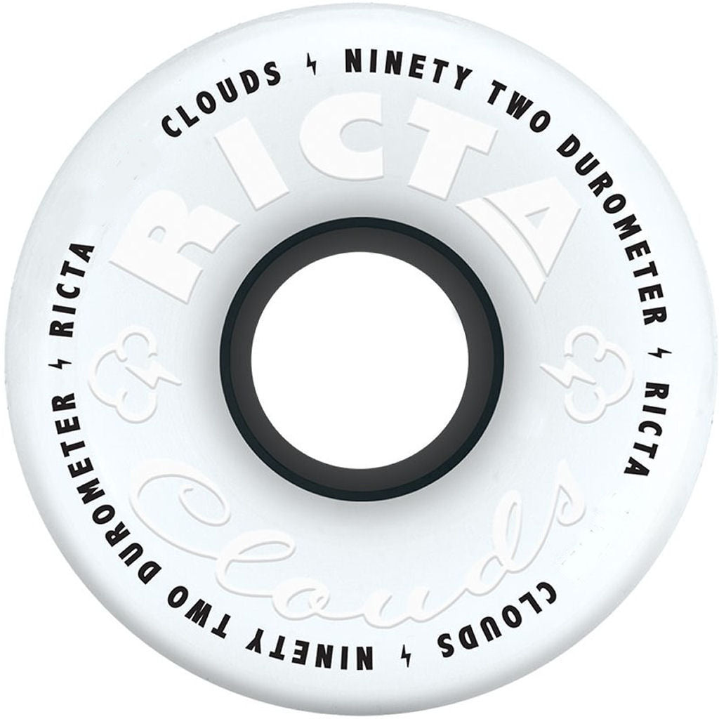 Ricta Wheels Clouds 92A 54mm White Black