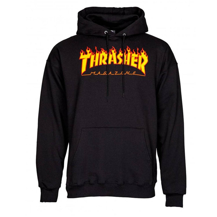 Thrasher Flame Mag Logo hoodie Black