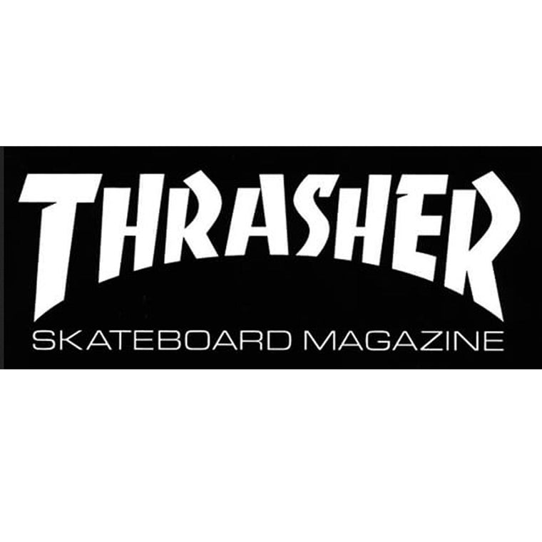Thrasher Logo Medium Sticker Black