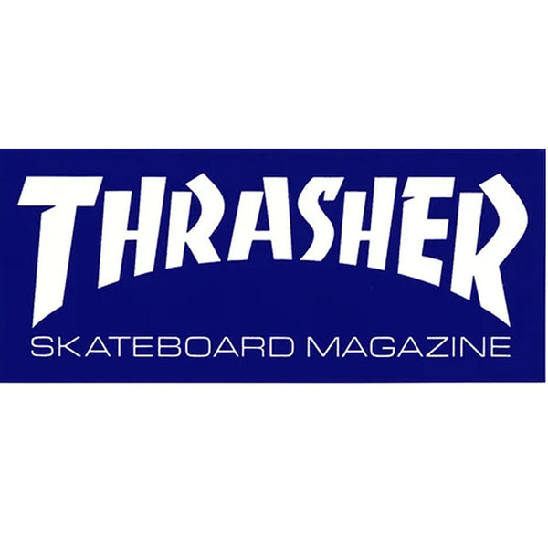 Thrasher Logo Medium Sticker Blue
