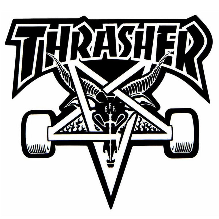 Thrasher Skate Goat Black Sticker
