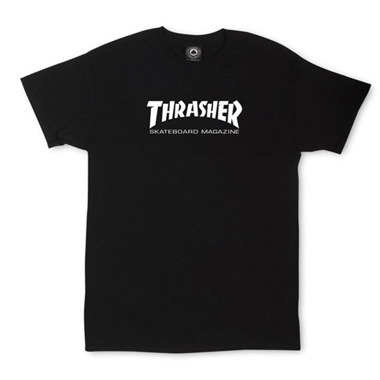 Youth Thrasher Skate Mag Logo Tee Black