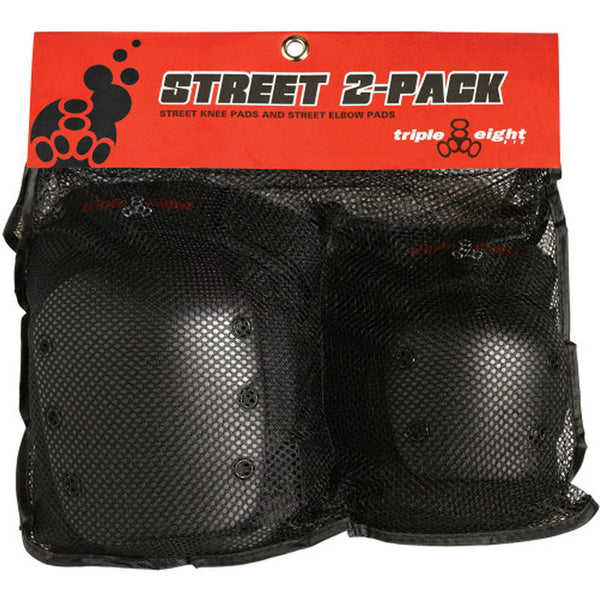 Triple 888 Knee & Elbow 2 Pack Street Black Small ONLY